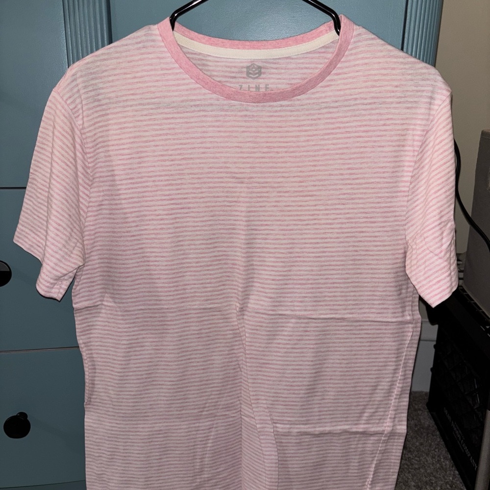 Zine Clothing Light Pink Striped Tee